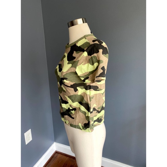 Neon camo crop top - Picture 5 of 5